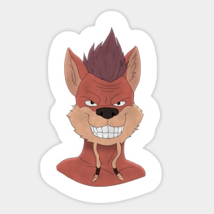 Anthro fox face Sticker
